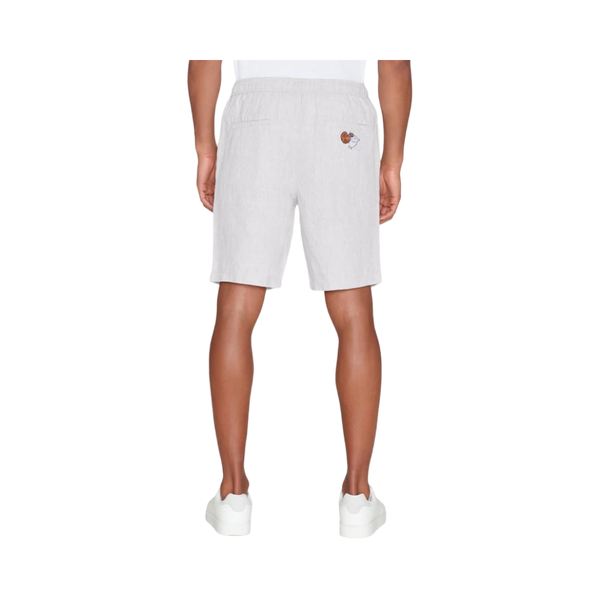 Fig Embroidery Shorts - White