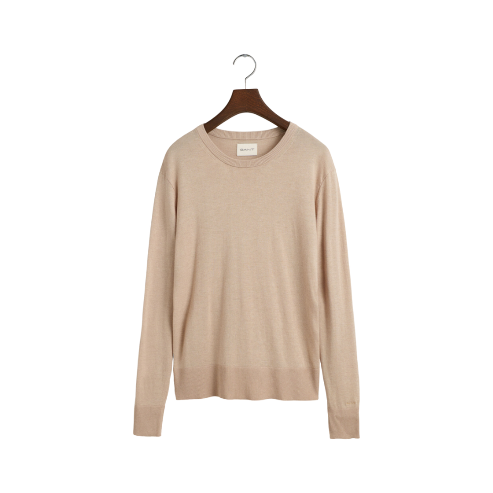 Fine Knit Crewneck - Beige