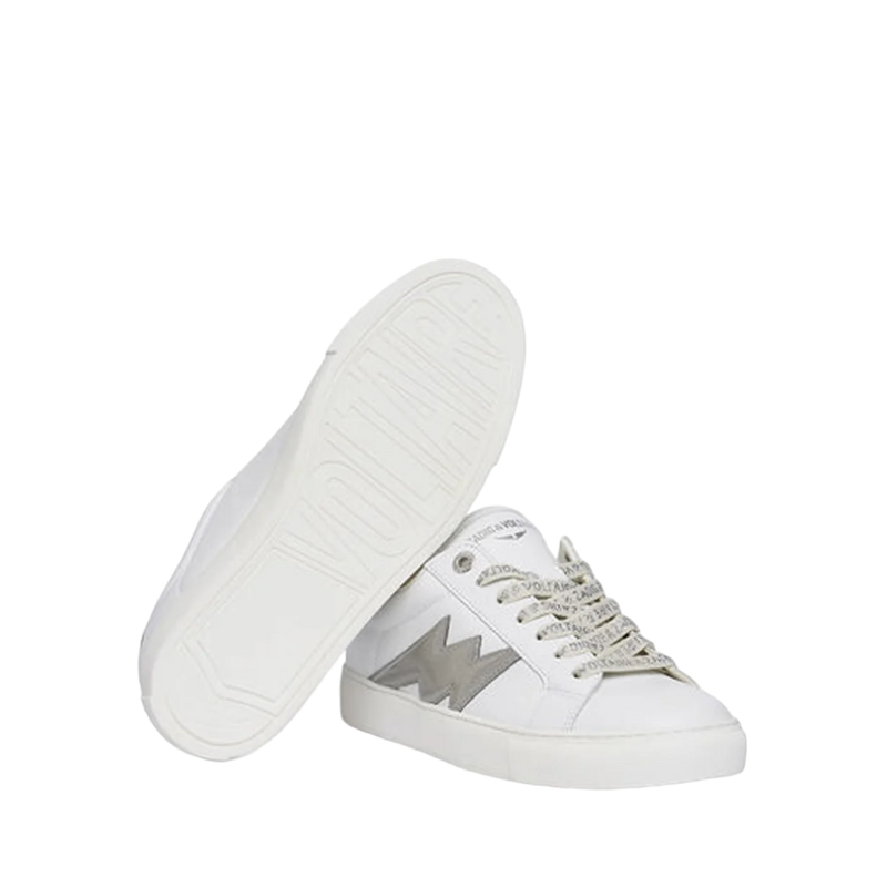 La Flash Smooth Calfskin Sneakers - Silver