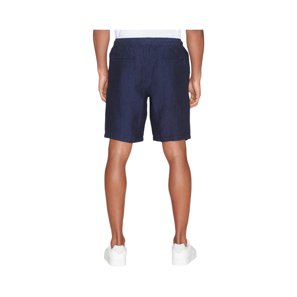 Loose Linen shorts - Blue