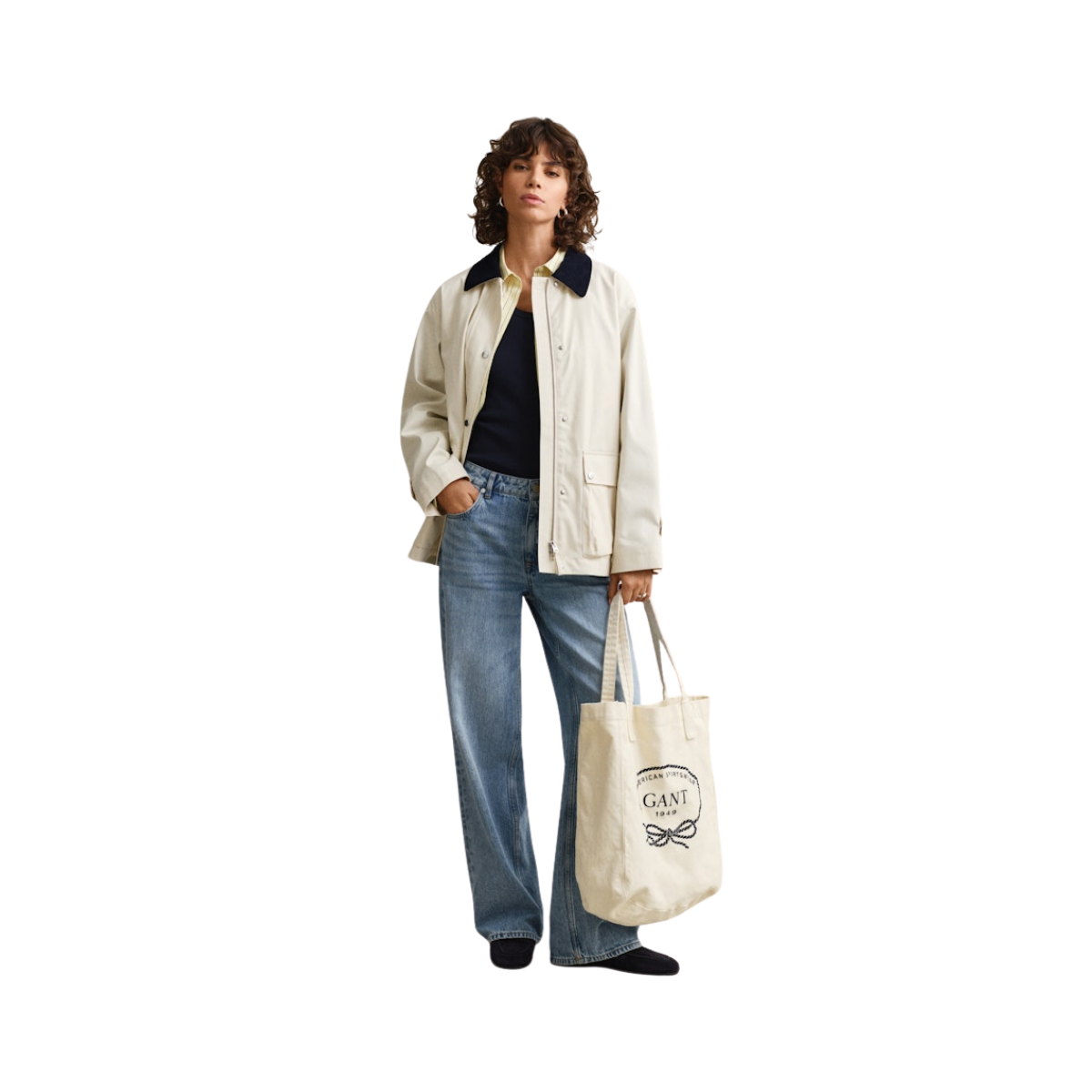 Cotton Spring Decker Jacket - 130 Cream