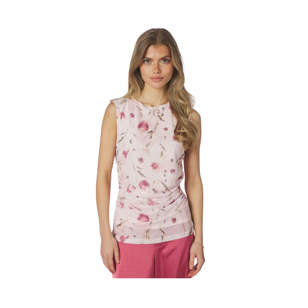 Liblana Artist Mesh Top - Light pink