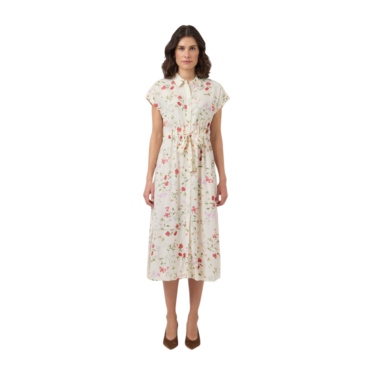 YASAsina Midi Belt Dress - Pristine