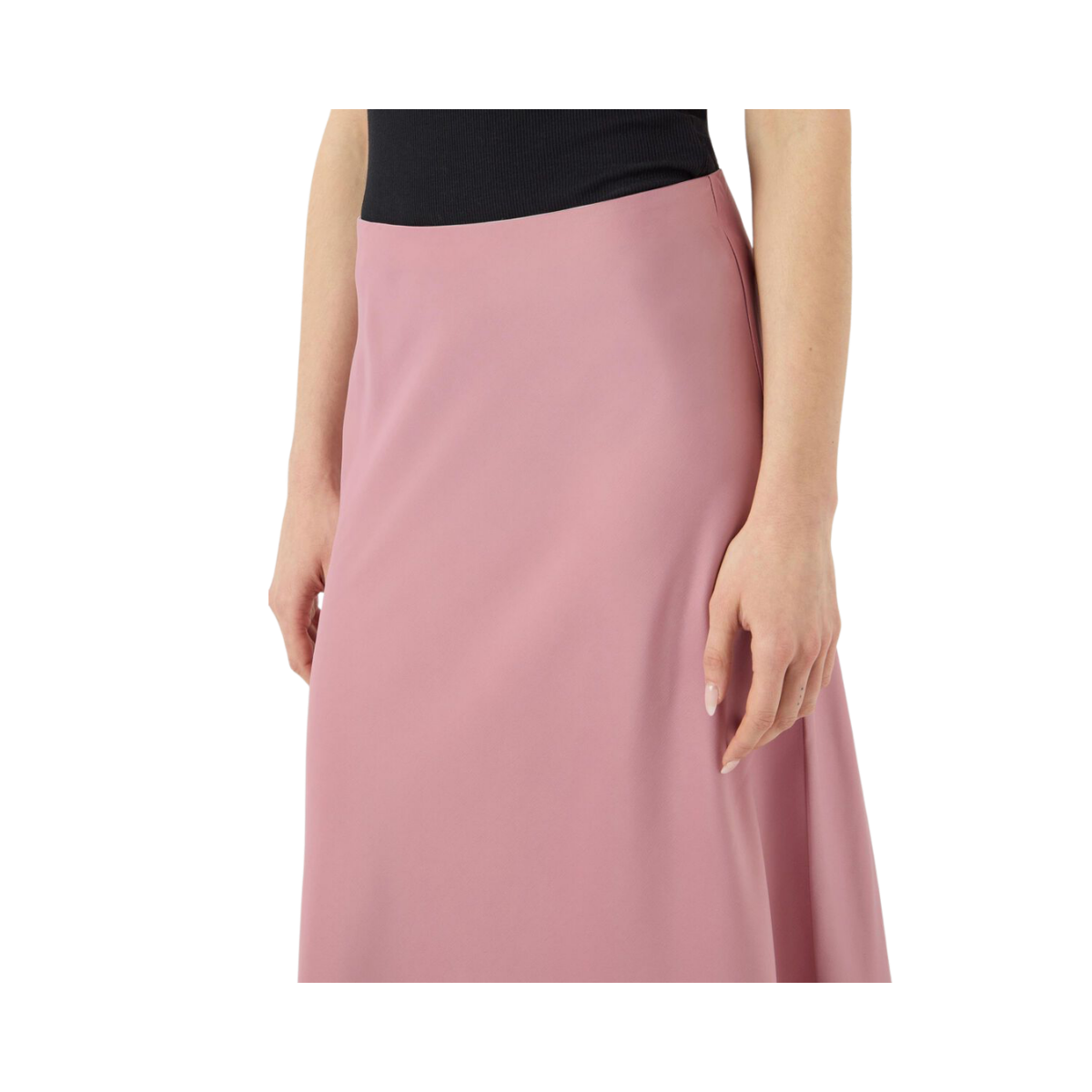 YASPella Highwaist Midi Skirt - Lilas