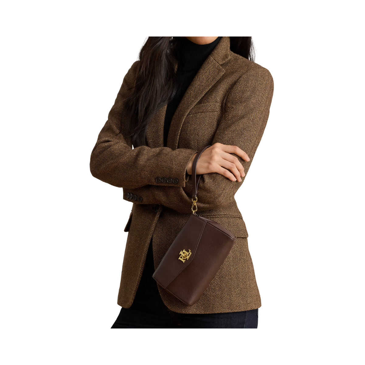Wallet On A Chain Large - Chestnut Brown
