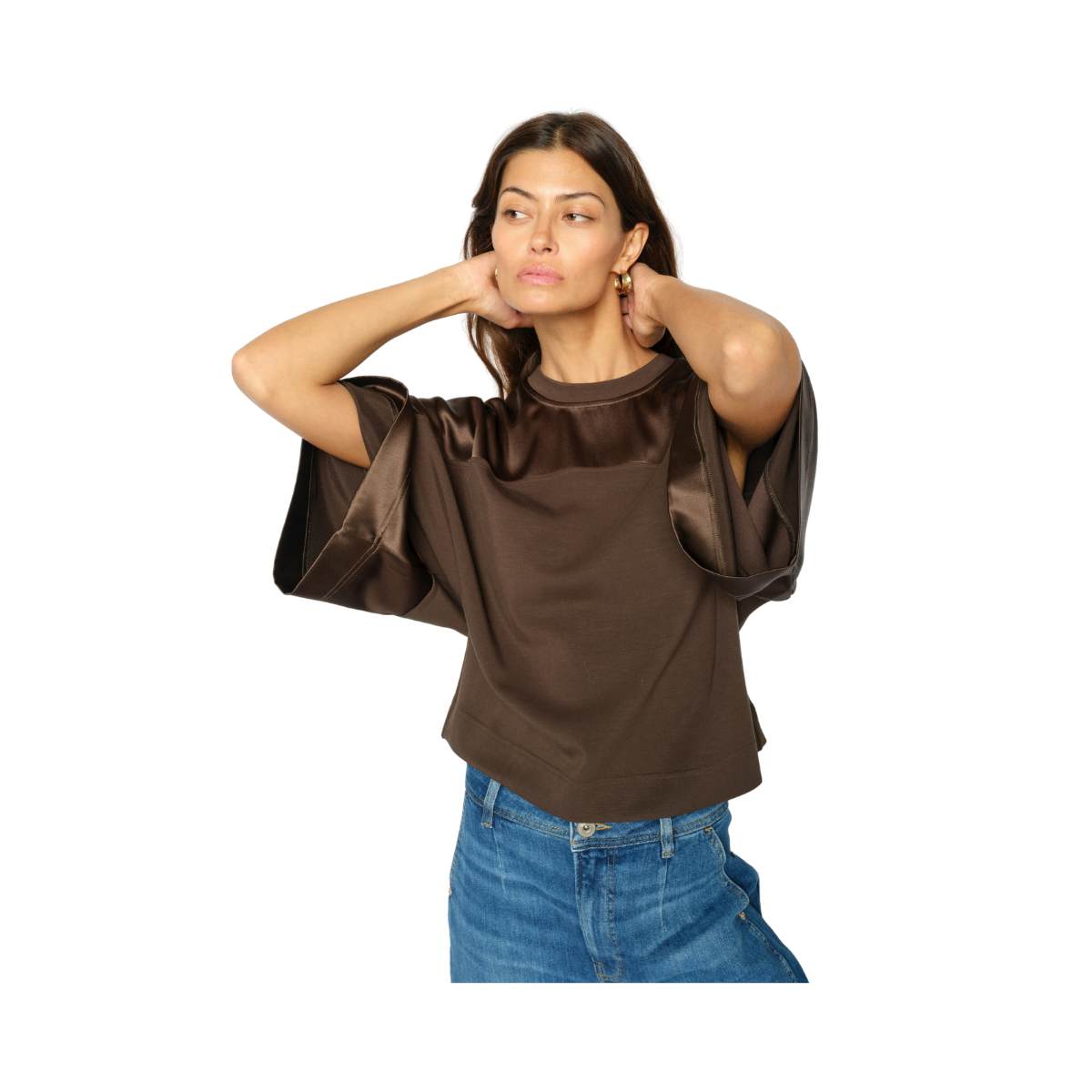 MMLela O-SS Satin Sweatshirt - Delicioso