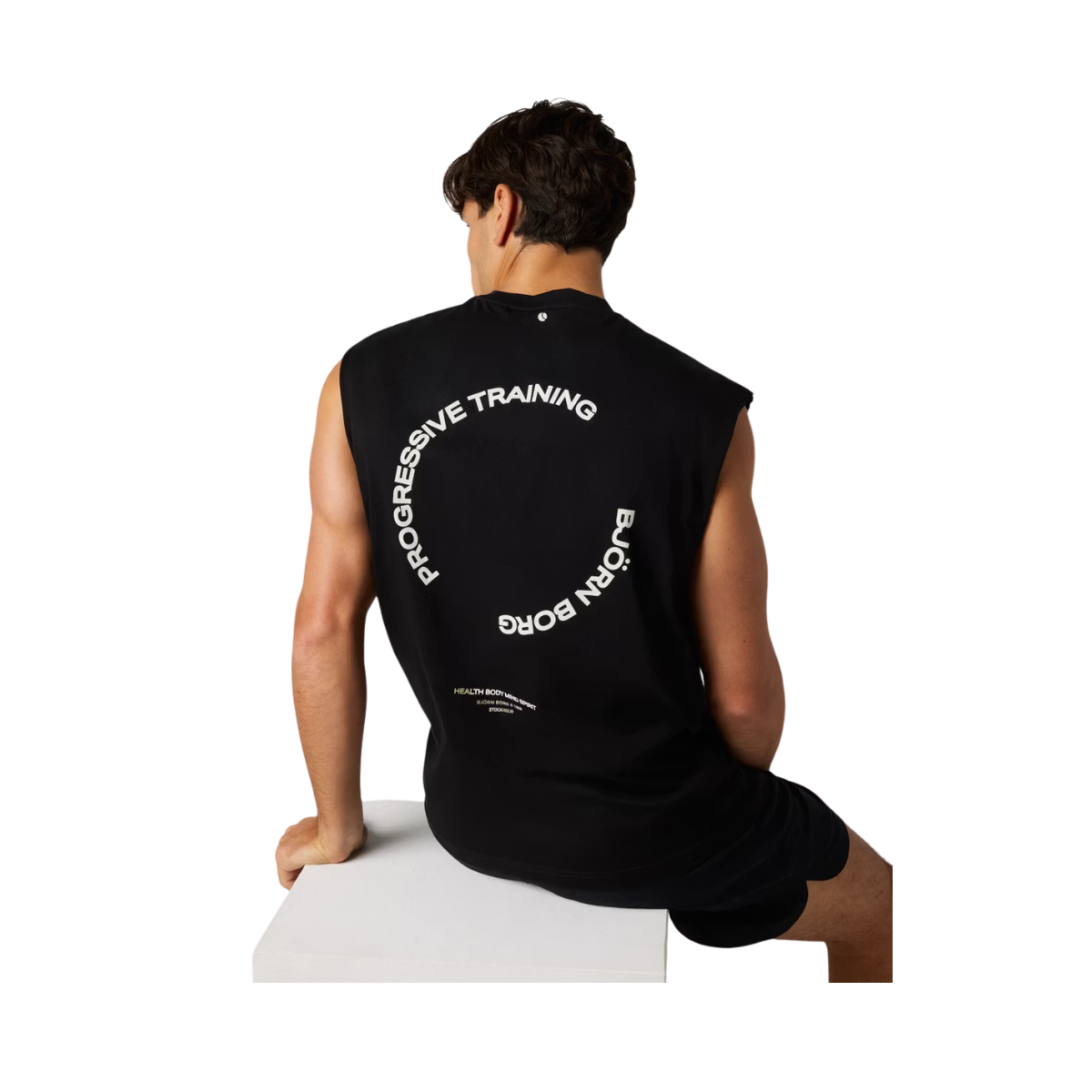 Borg Gym Sleeveless  T-Shirt - Black Beauty