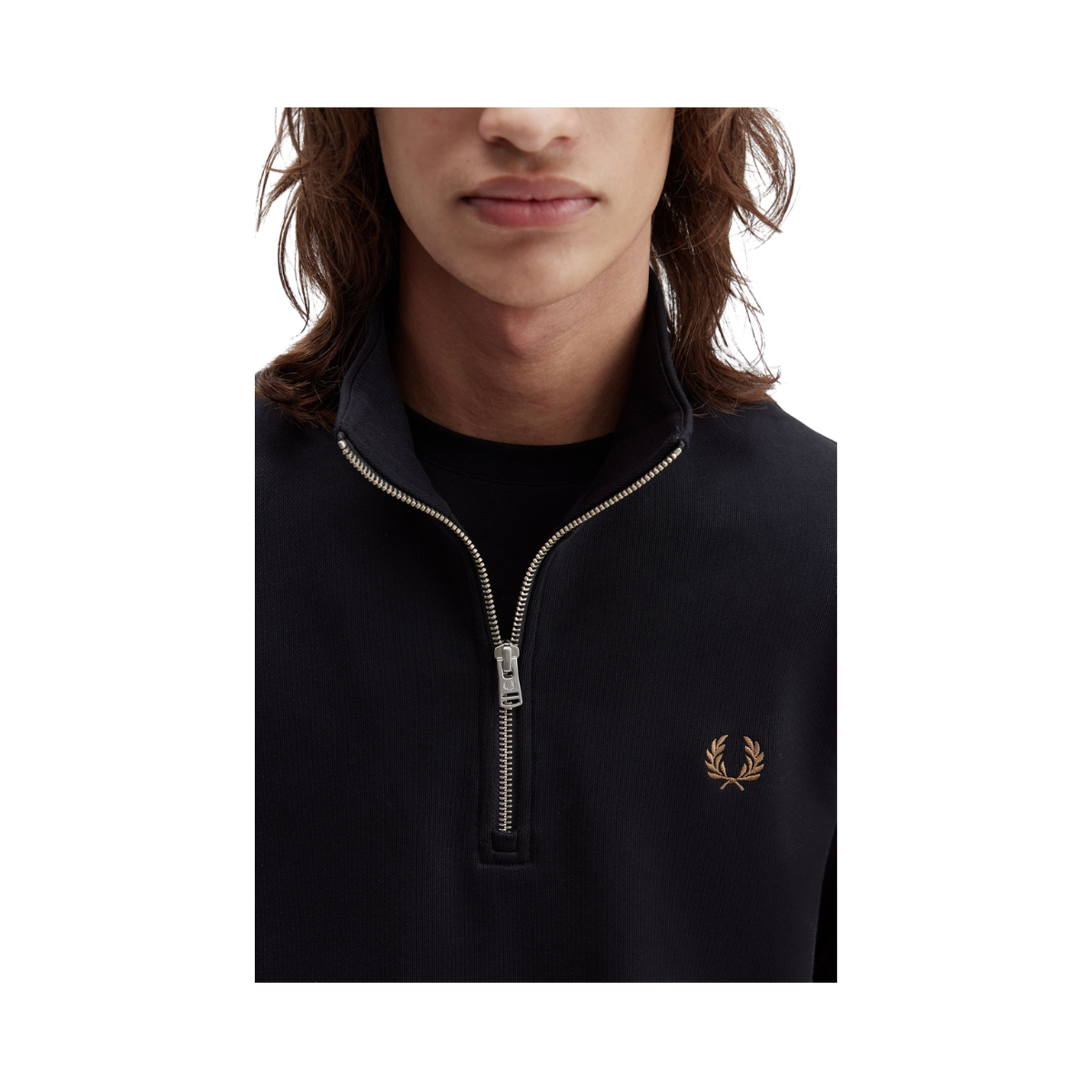 Half Zip Sweatshirt - Black