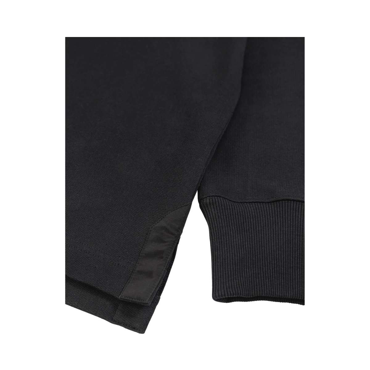 Half Zip Hybrid Sweater - Black