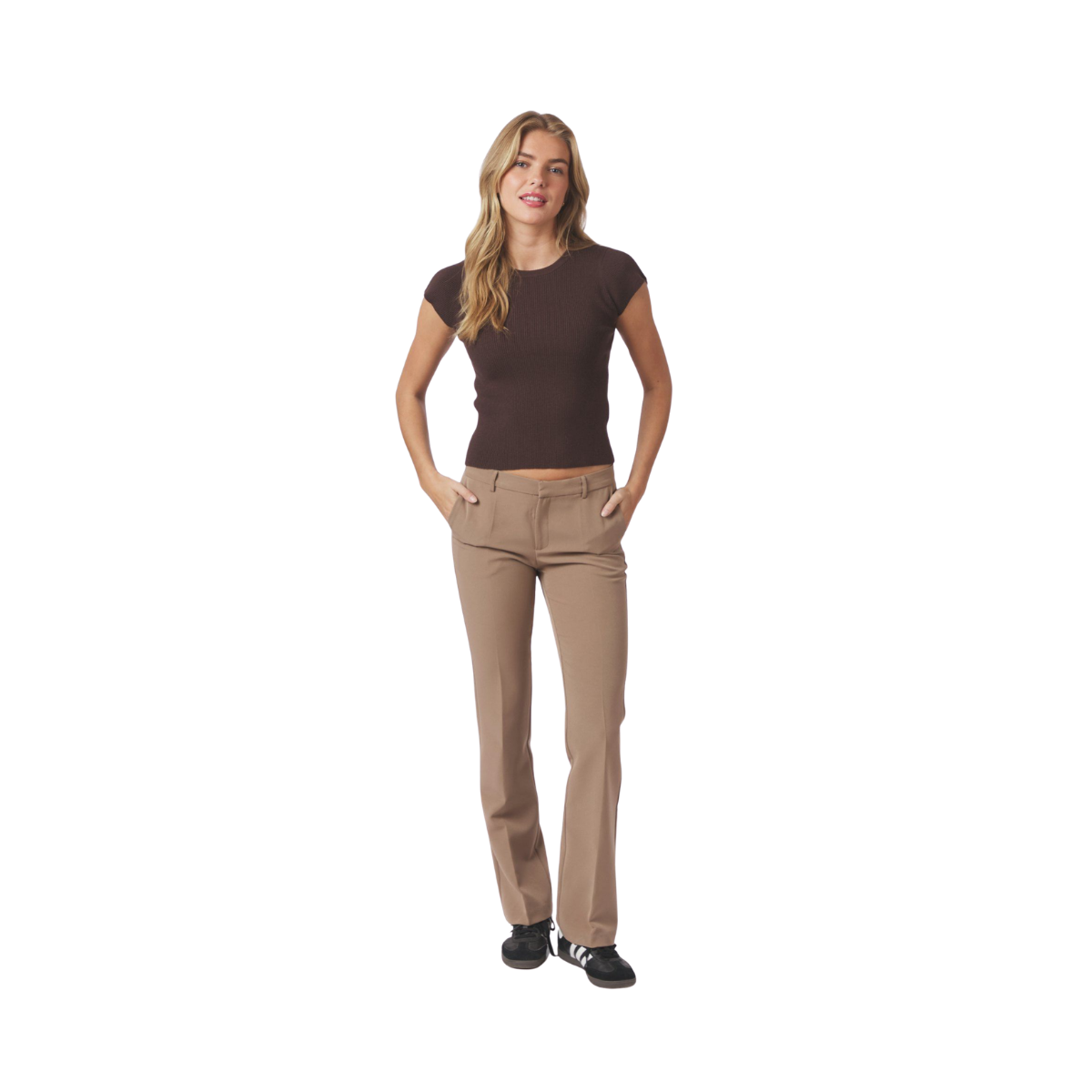 Cassie Suit Pants - Dusty Brown