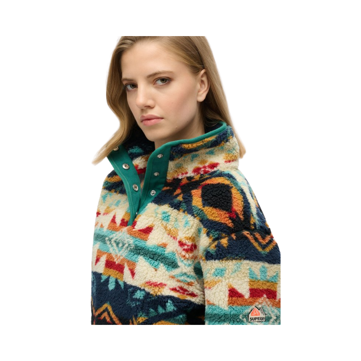 Super Soft Printed Half Zip - F9T Nava Quilt Print