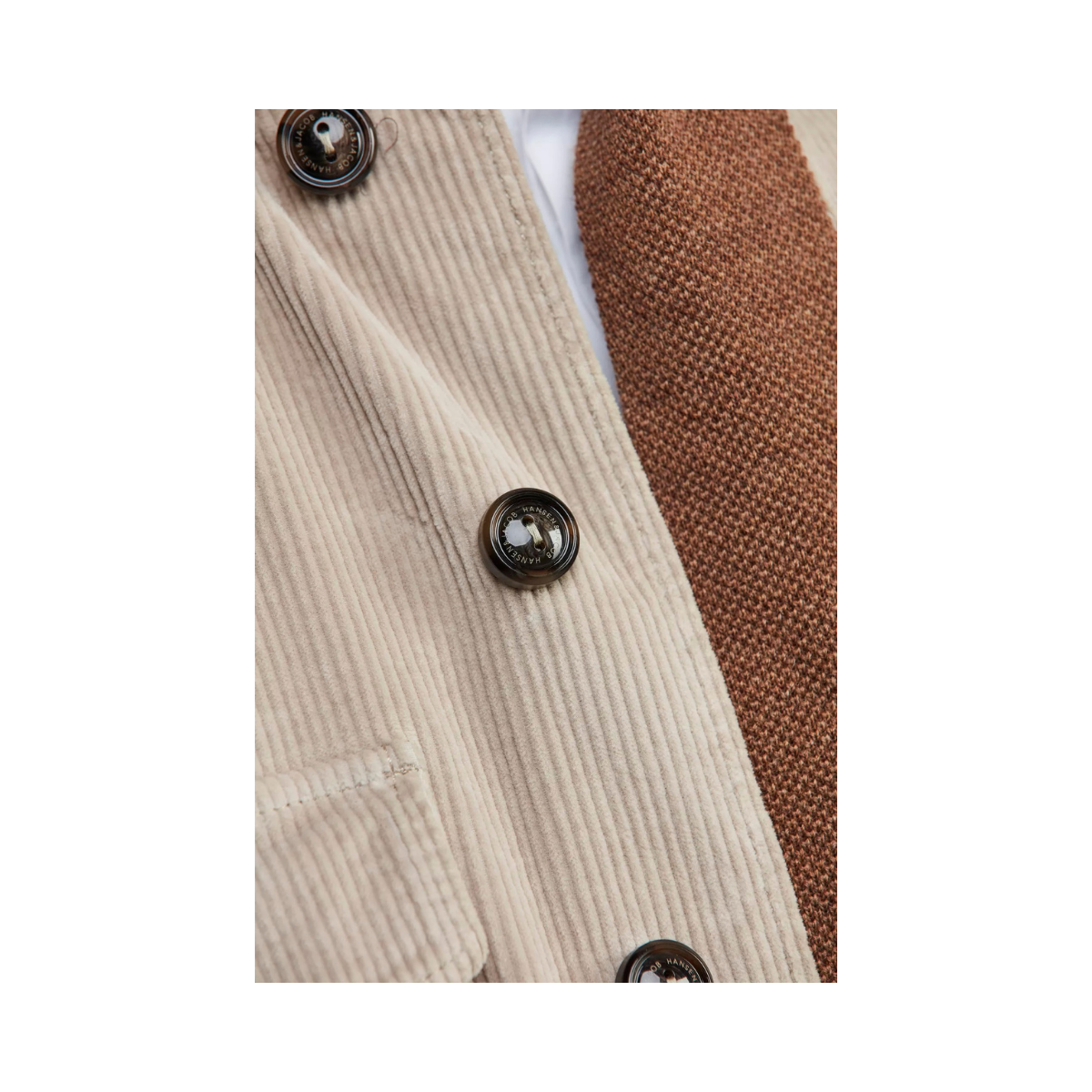 8W Corduroy Overshirt - Beige