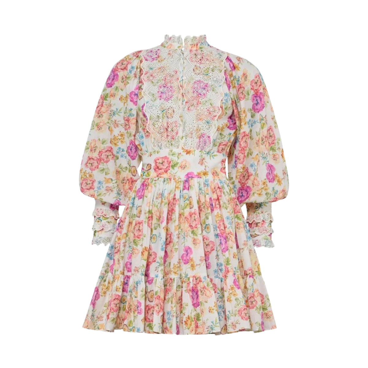Cotton Slub Mini Dress - Flora