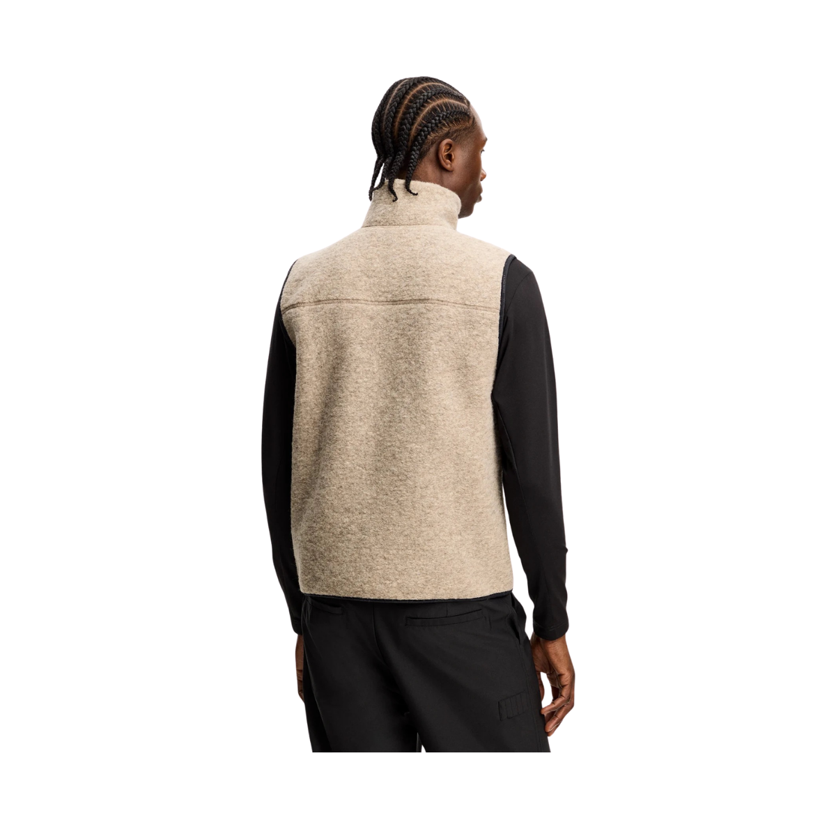 Duncan Wool Fleece Vest - Moonbeam