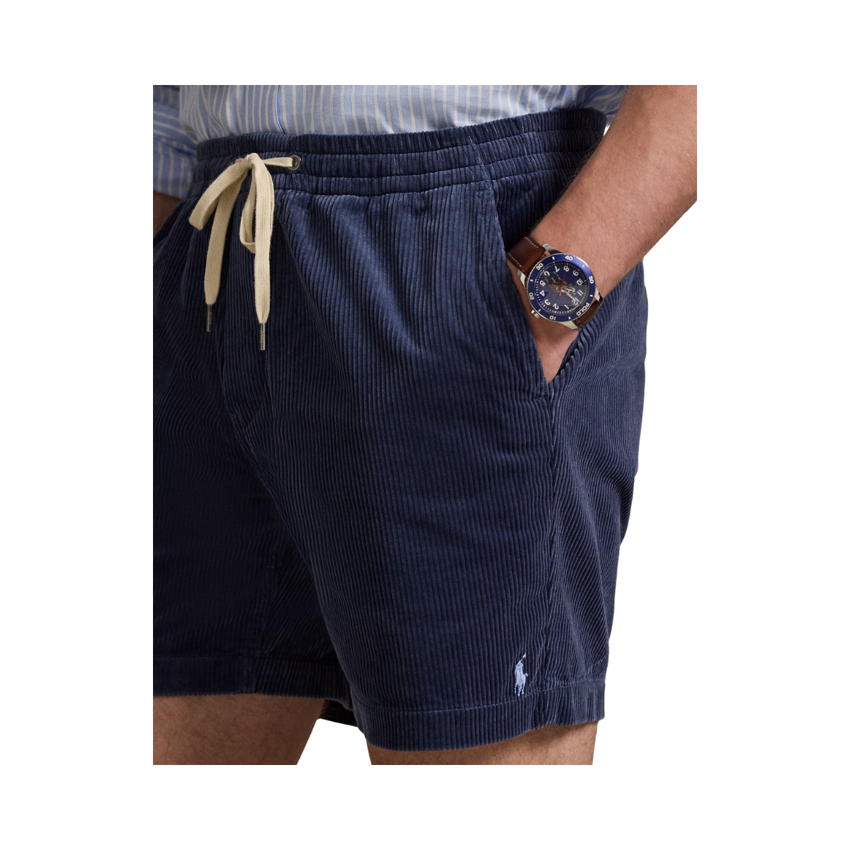 Woven Shorts - Boston Navy
