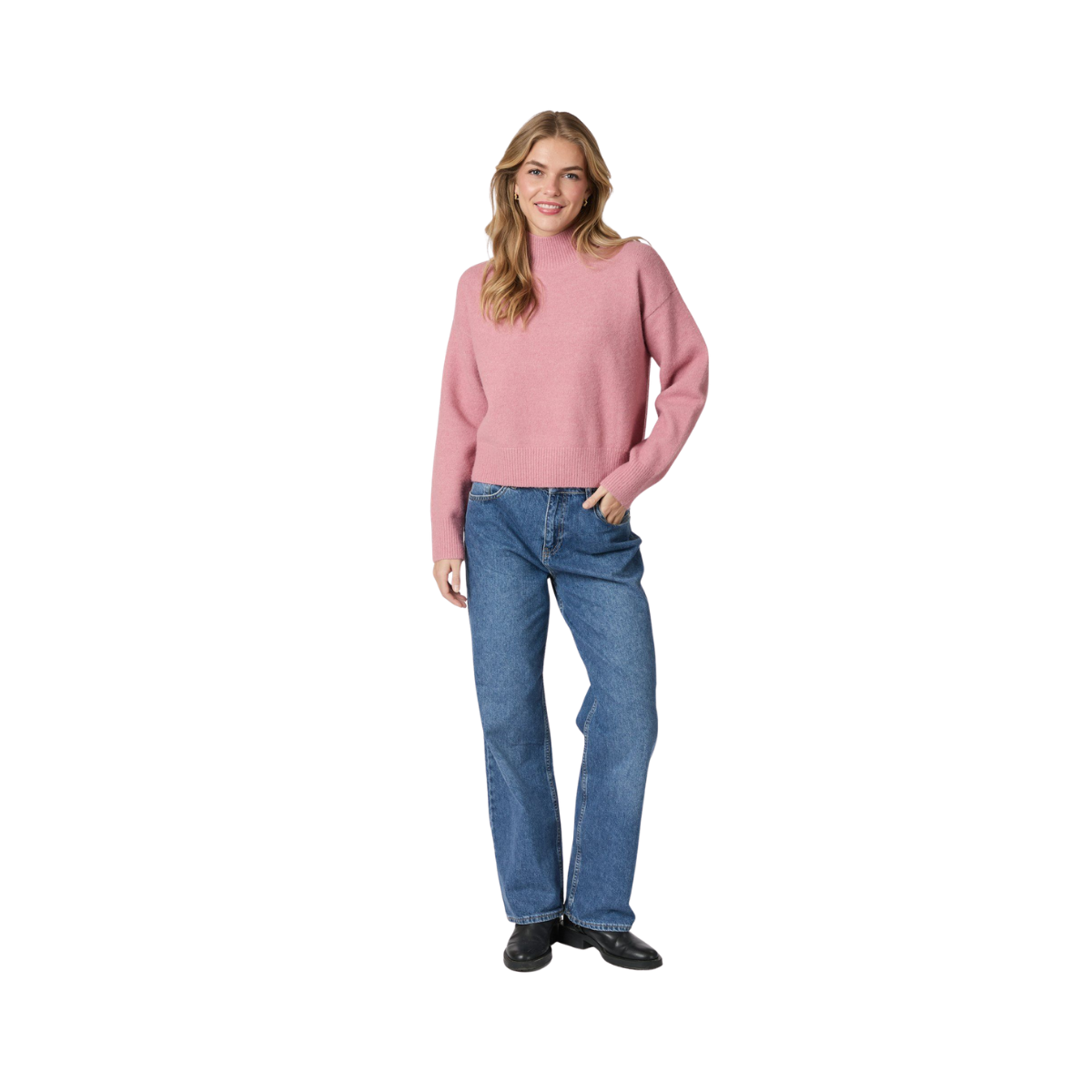 Paulina Knit Blouse - Rose