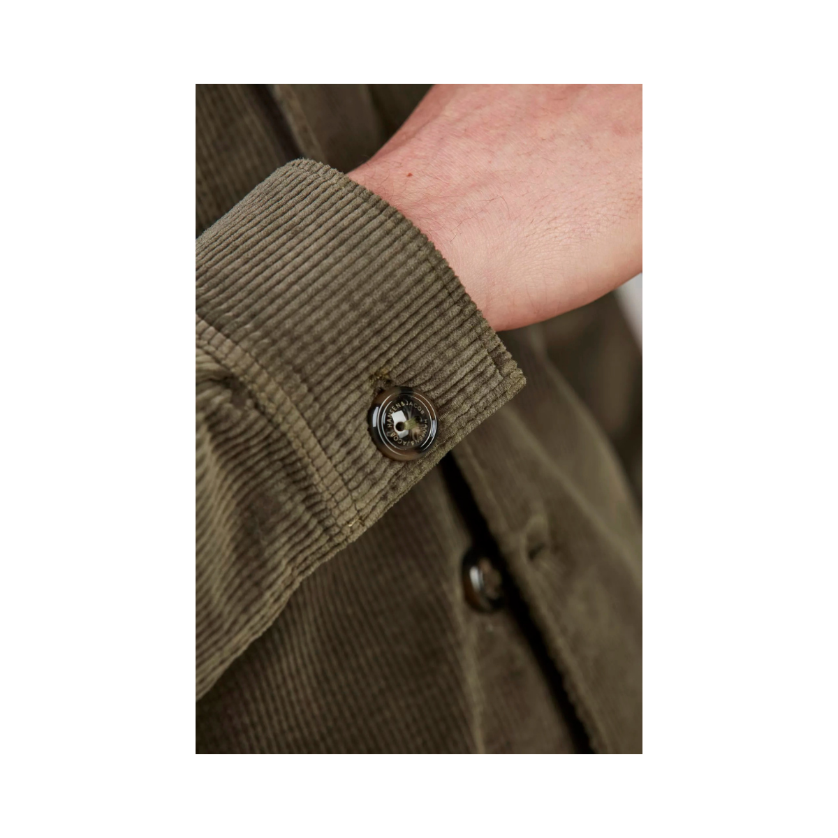 8W Corduroy Overshirt - Dark Green