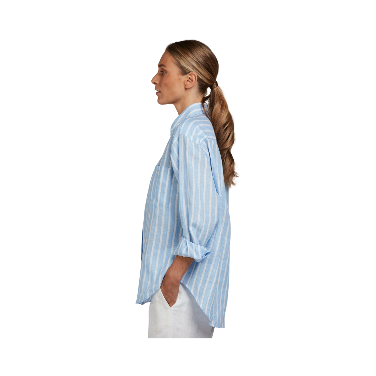 Jackie Shirt - Blue Stripe