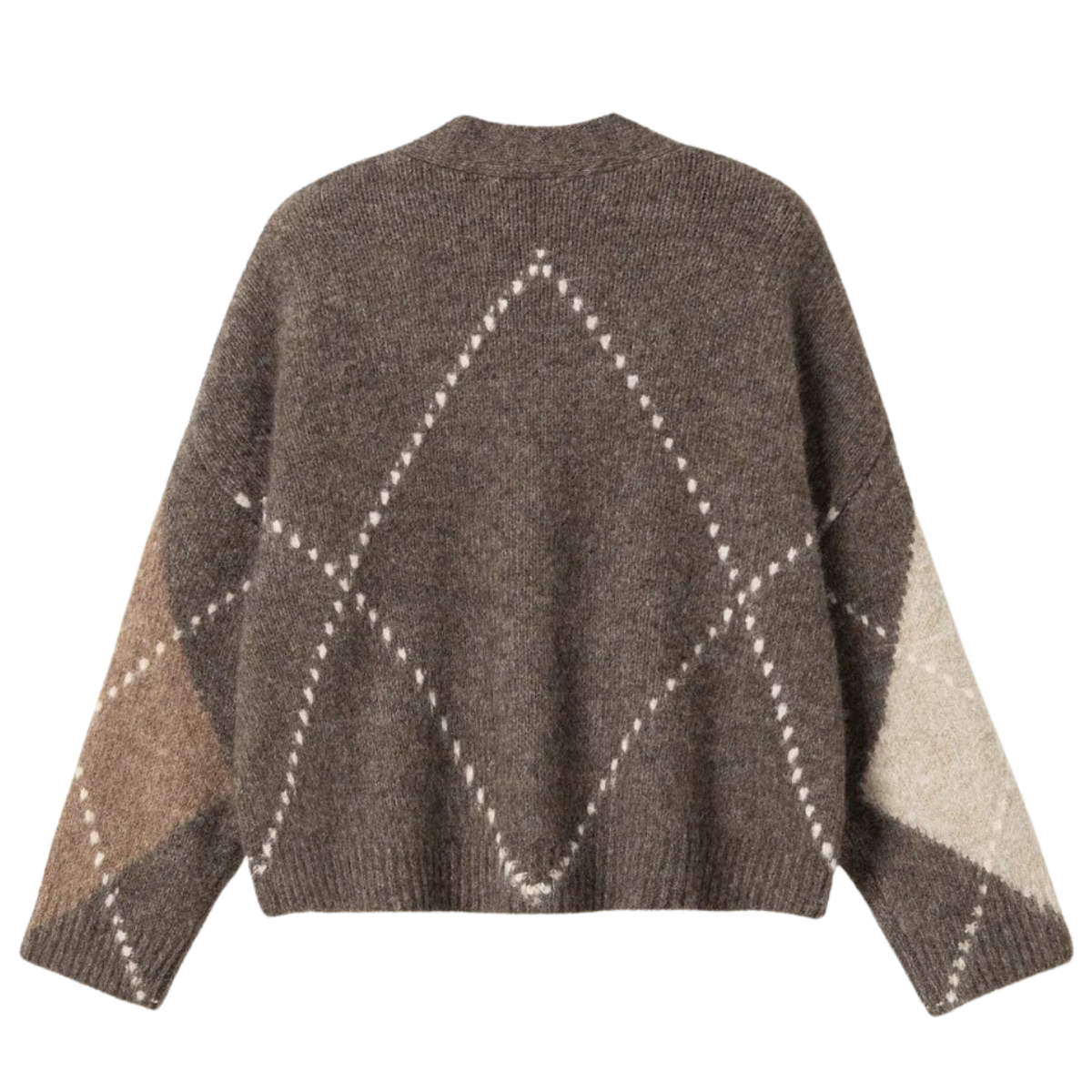 N-Laiana Knit Cardigan - Ash Brown Mix