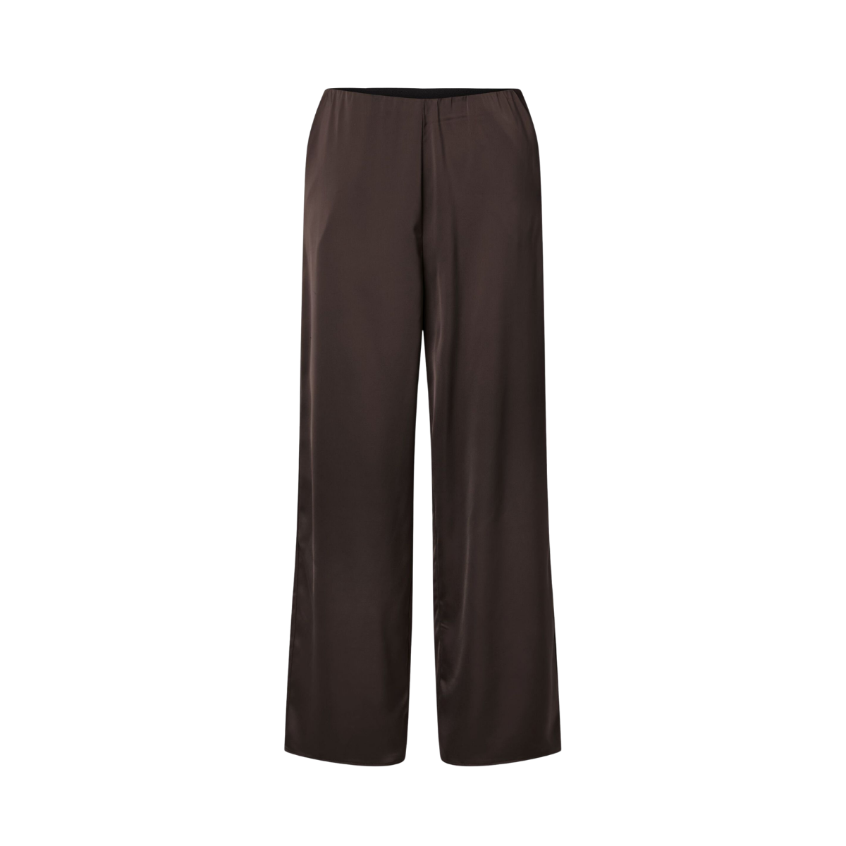 YASPella Wide Pants - Chocolate brown