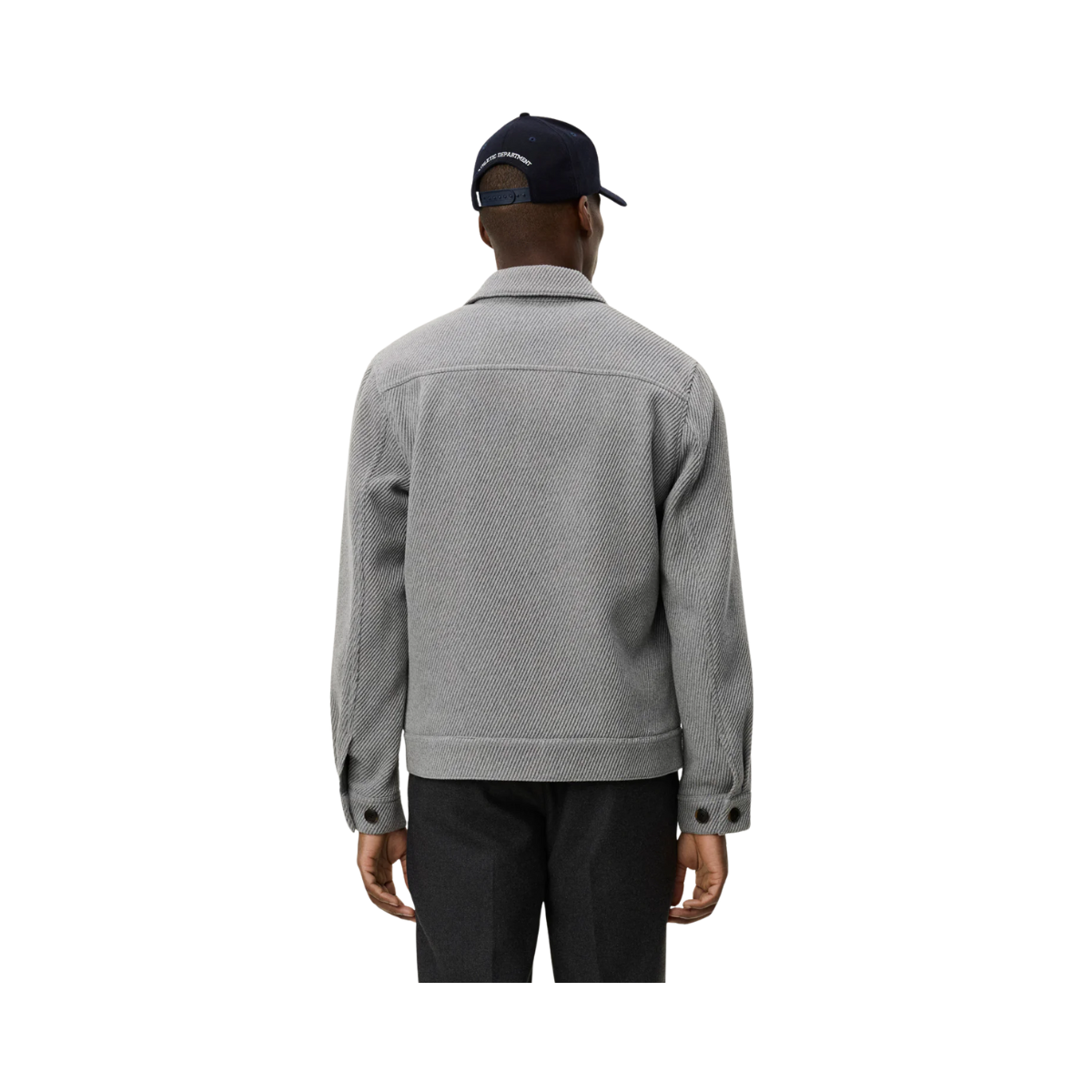 Nash Twill Wool Jacket - Grey Melange