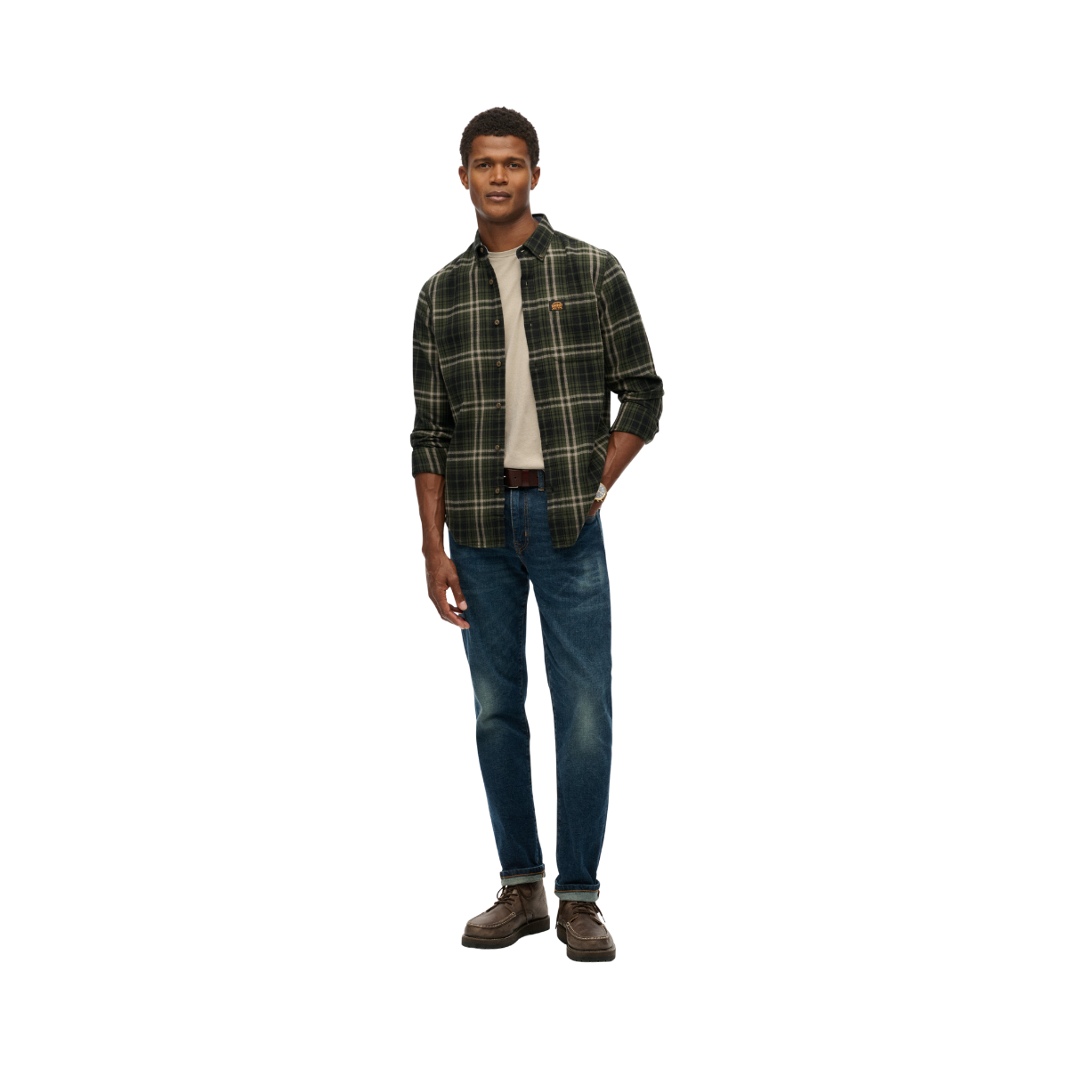 Lumberjack LS Shirt - Frontier Check Olive Green