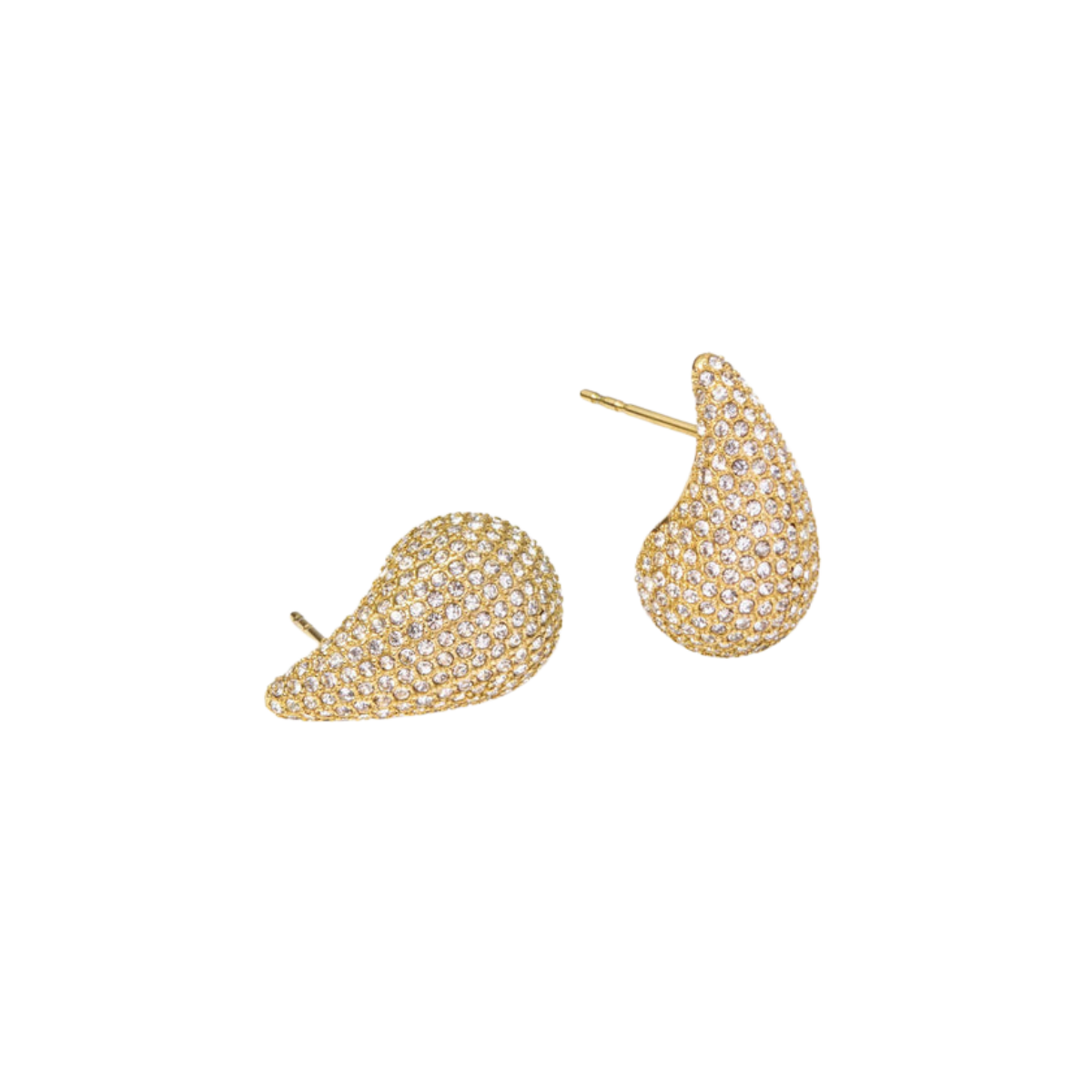 Pavé Daring Small Gold Dupe Earring - gold