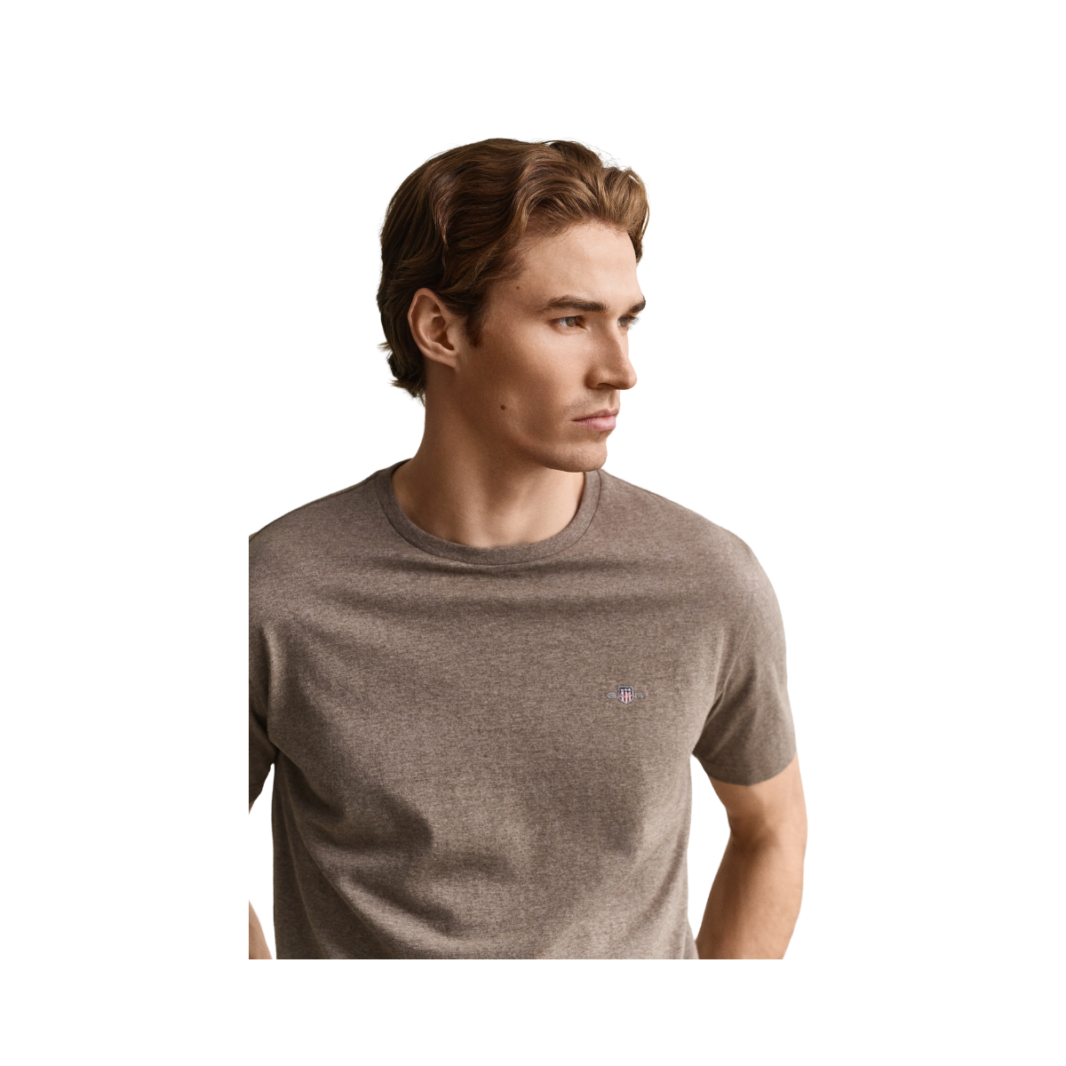 Shield SS T-Shirt - Dark Hazelnut Melange