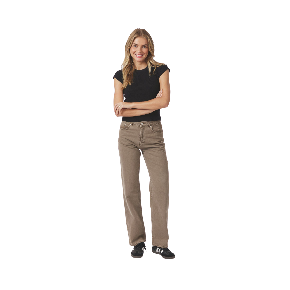 Simona D Pants - Dusty Brown