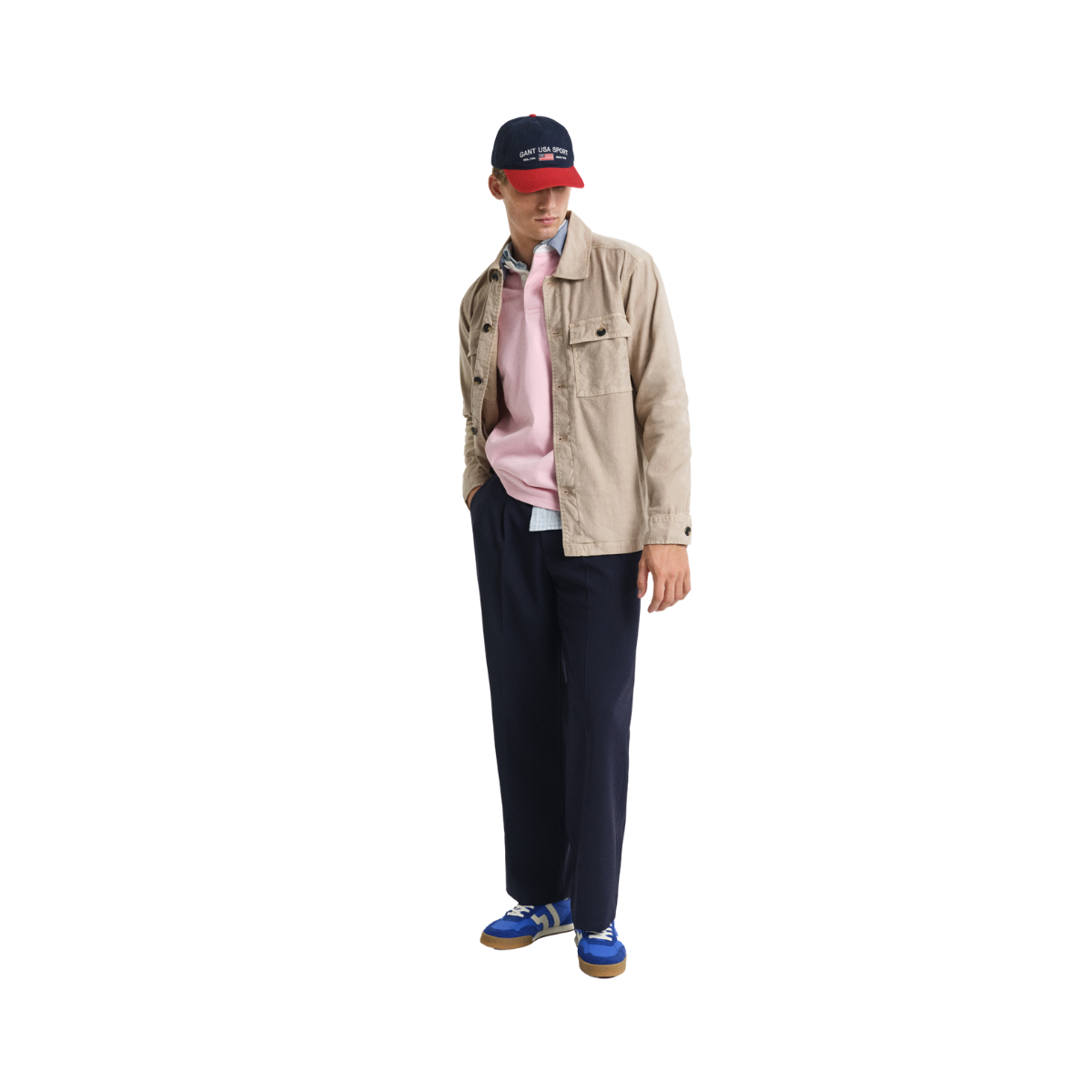 Reg Cot/Linen Overshirt - Dry Sand
