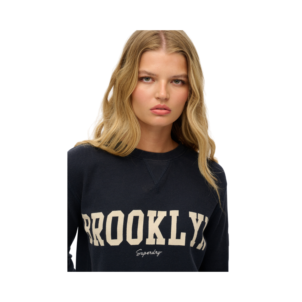 Ath Essential Graphic Ls Top - Eclipse Navy