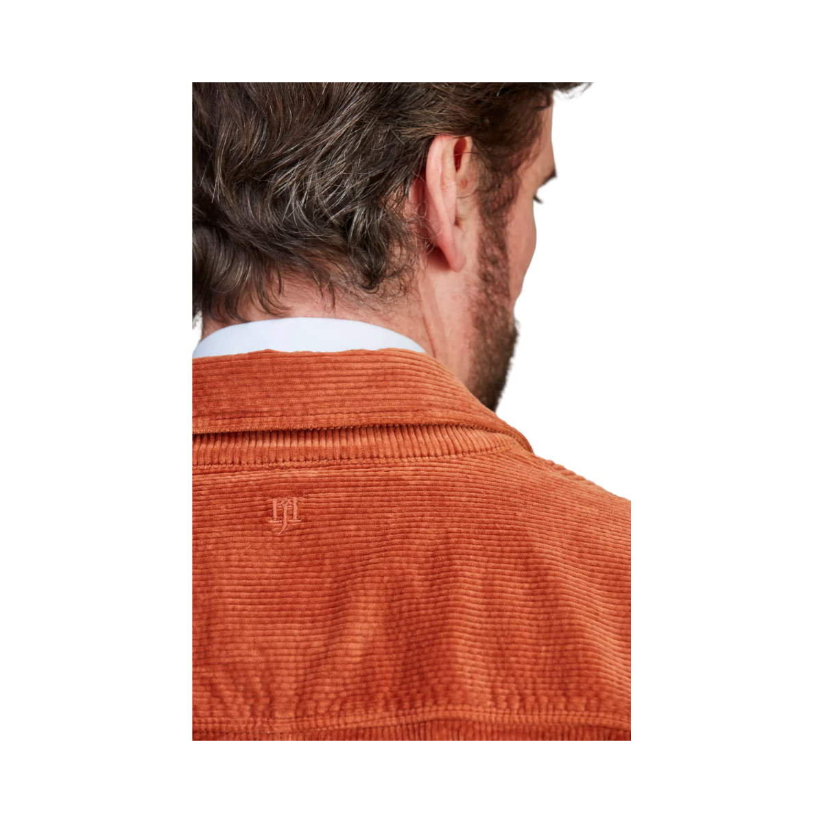 8W Corduroy Overshirt - Dark Orange