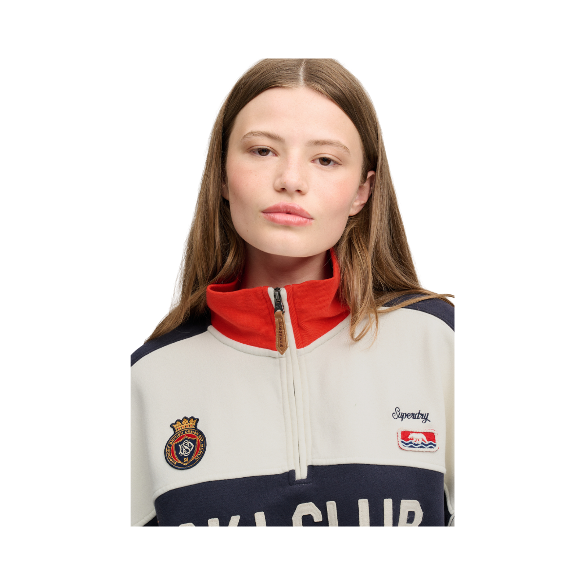 Preppy Ski Half Zip - Cream