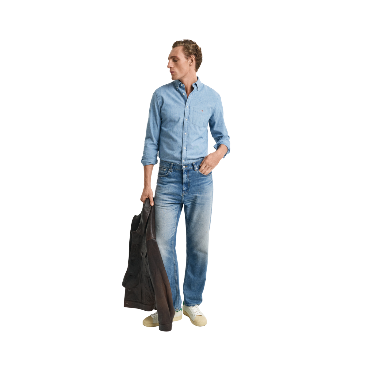 Reg Chambray Shirt - Light Blue