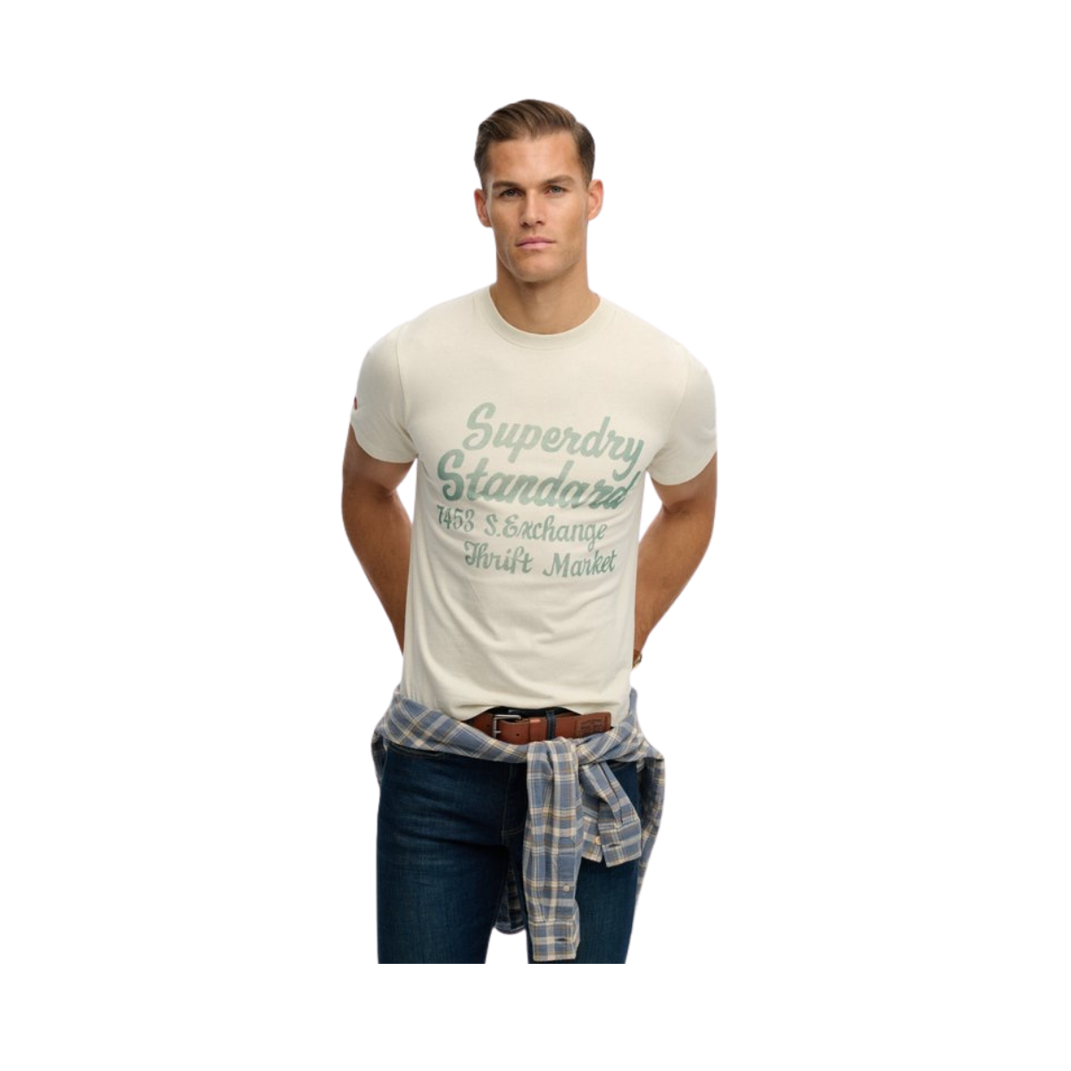 Industry Worker Relaxed Tee - Oatmeal Beige