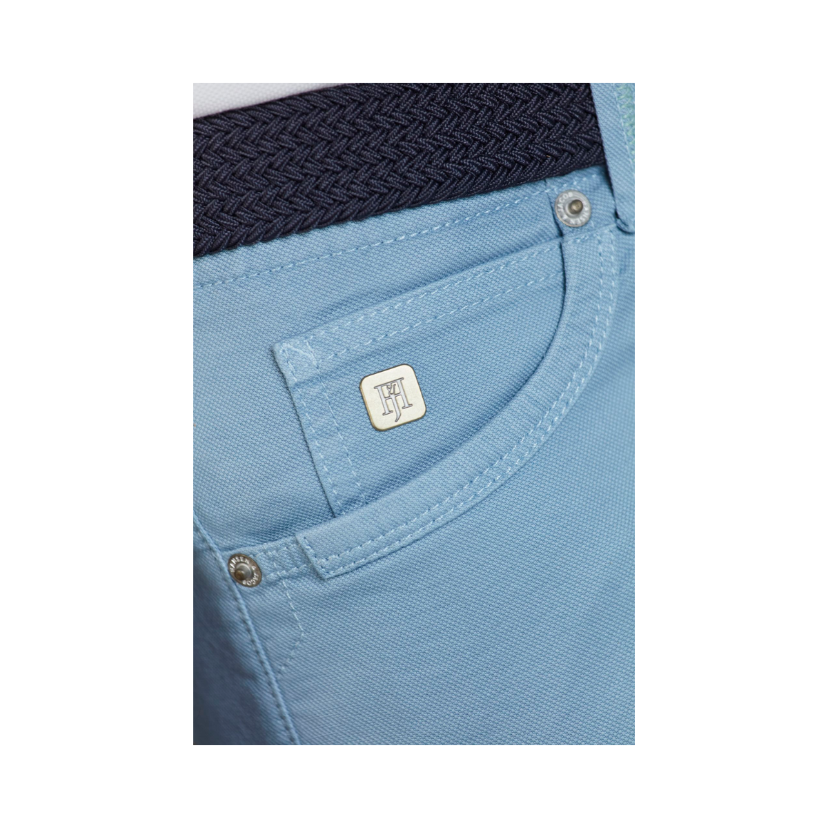 5-Pkt Pan Oxford Shorts - Blue