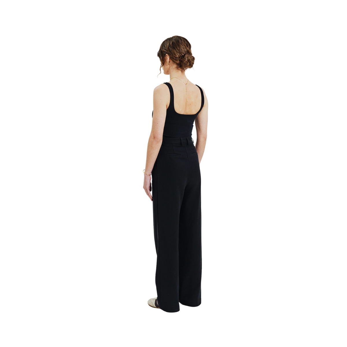Tank Scoop Back - Black