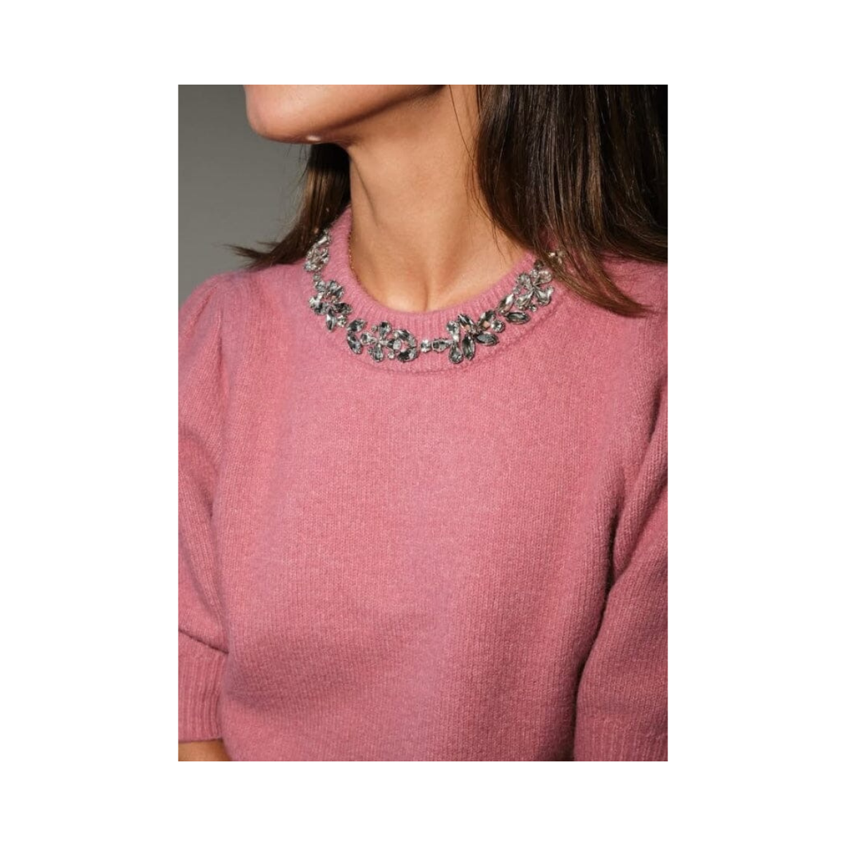 Maia Stone Knit blouse - 165 ROSE