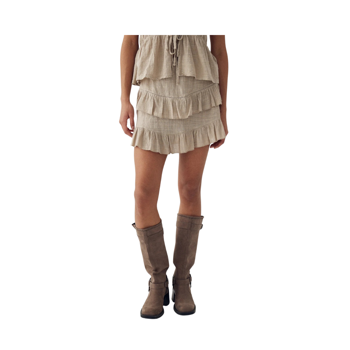 N-MARLIN SKIRT - Grey Ivory