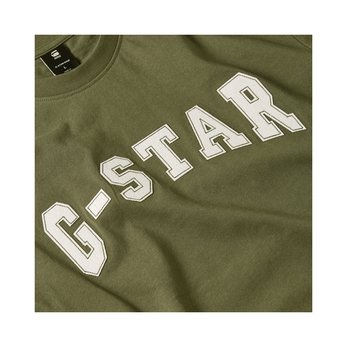Felt Logo T-Shirt - Shadow Olive