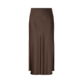 YASPella Highwaist Midi Skirt - Chocolate brown