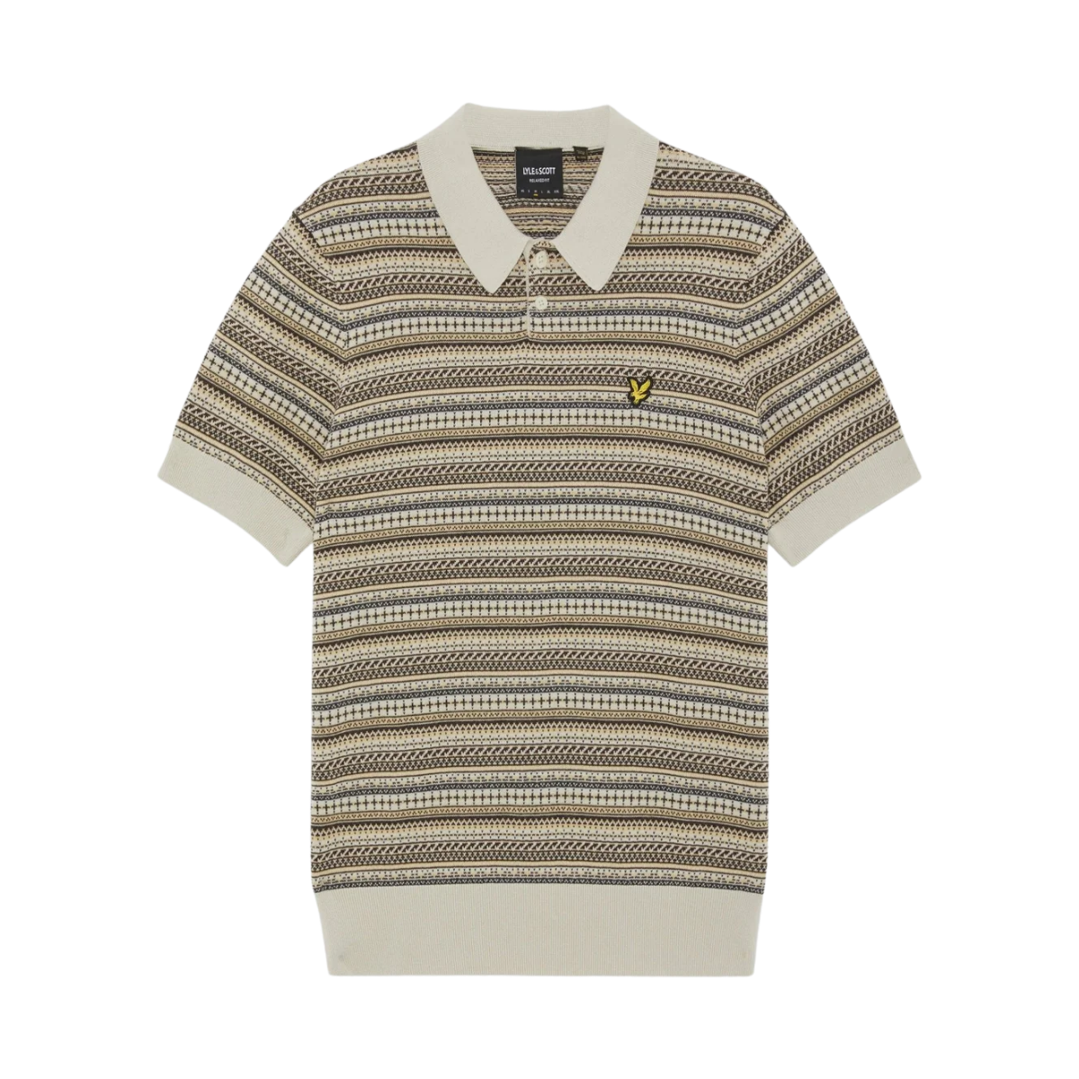 Fairisle SS Polo - Cove