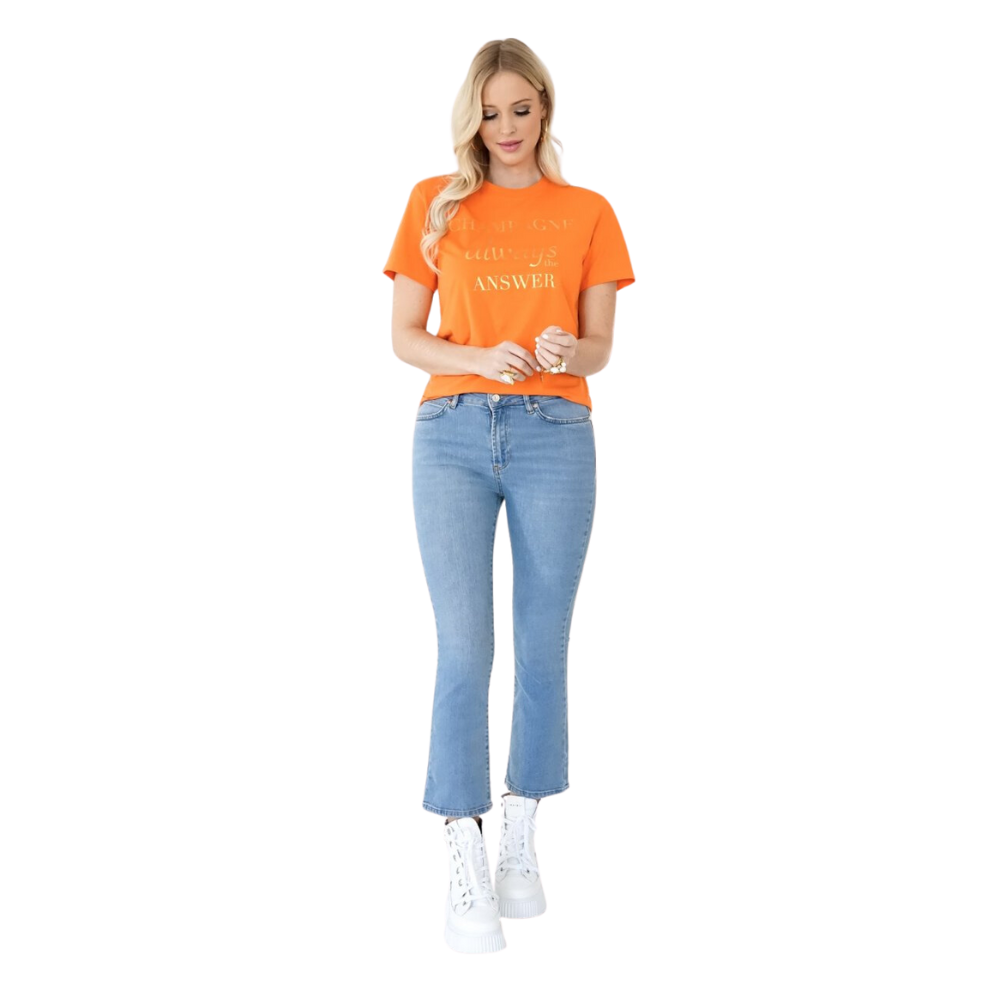 Champagne T-shirt - Orange