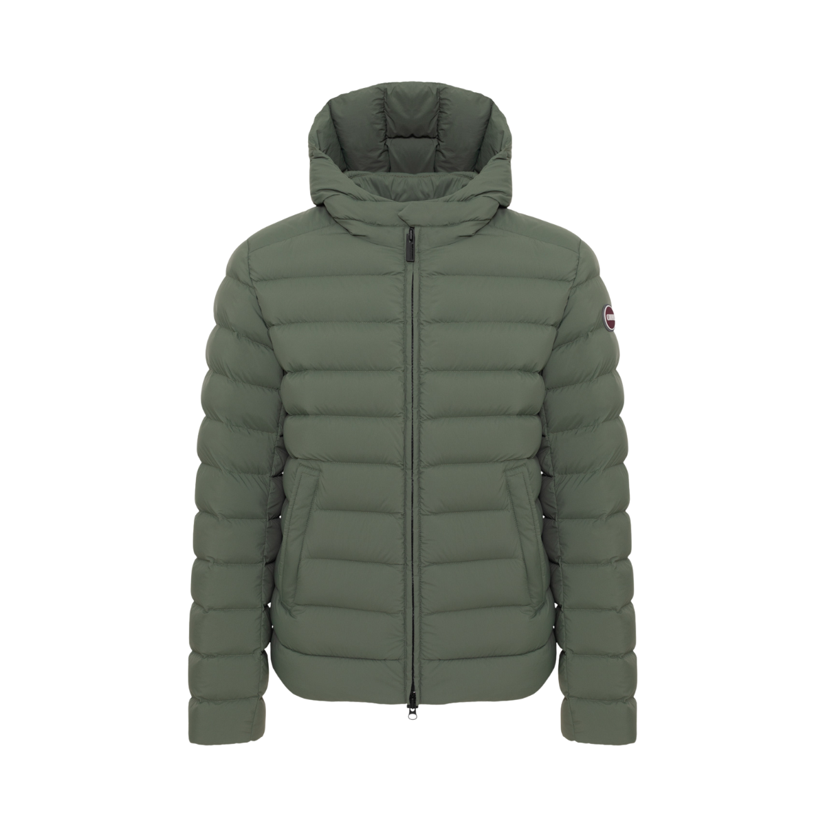 Mens Down Jacket with Hood - Underwood-Muddy