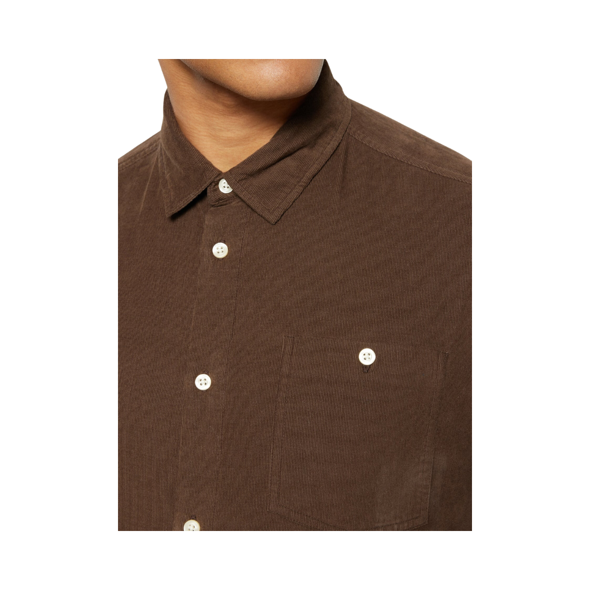 Reg Corduroy Shirt - Brown