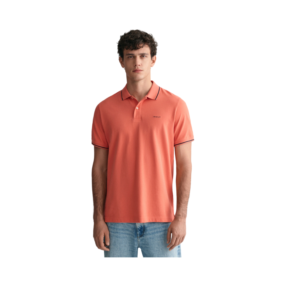 Tipping SS Pique Polo - Pink