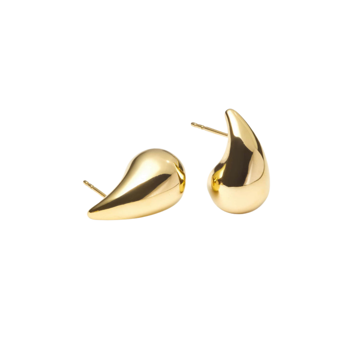 Plain Daring Large Gold Dupe Earring - gold