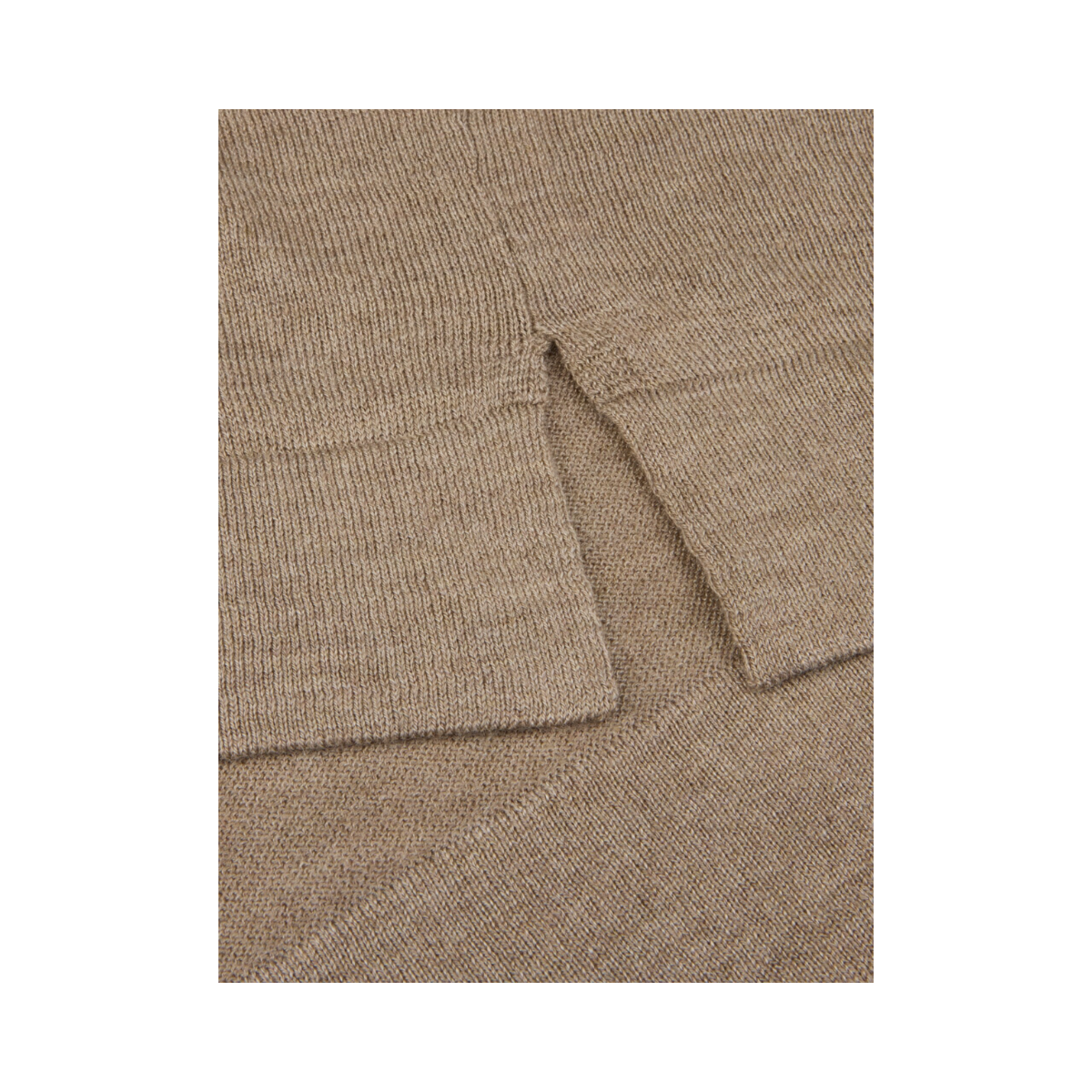 T-shirt Knitted Crew Neck - Beige
