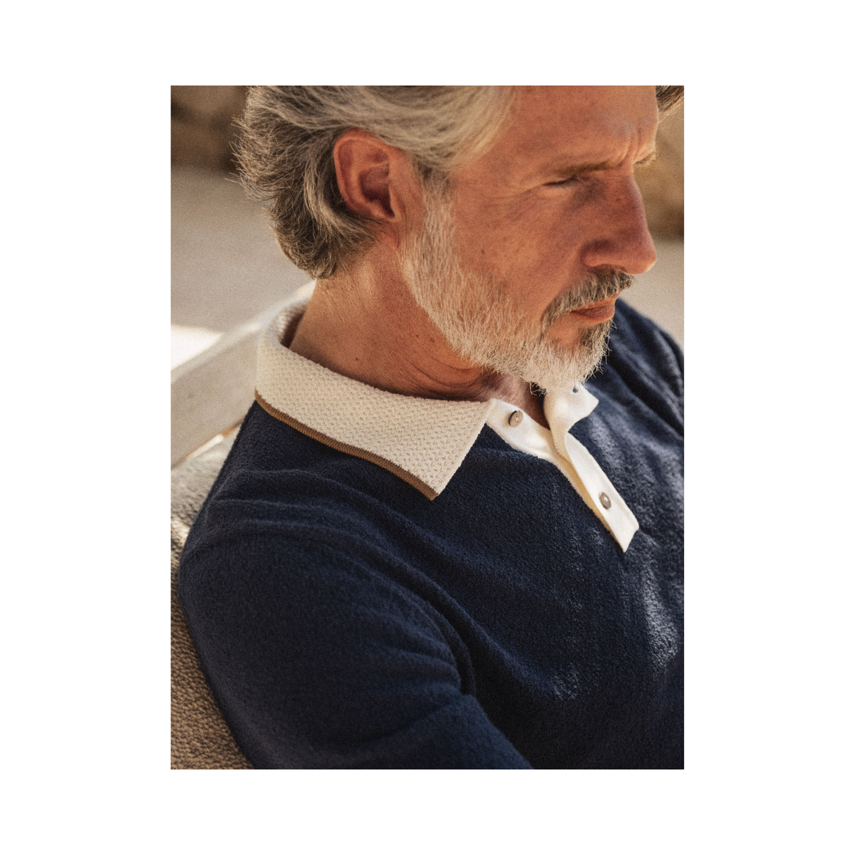 MMGFrancesco Polo SS Knit - Estate Blue
