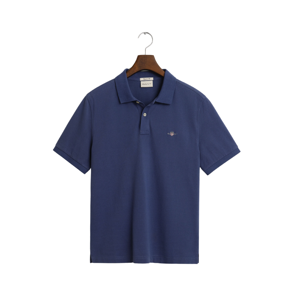 Shield SS Pique Polo - Dusty Navy